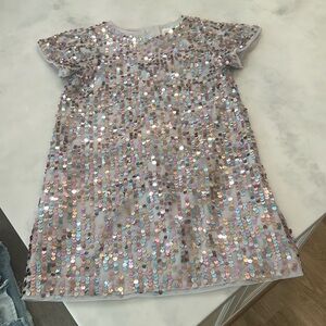 Gap Kids - Rose Gold Sparkle Shift dress - size small